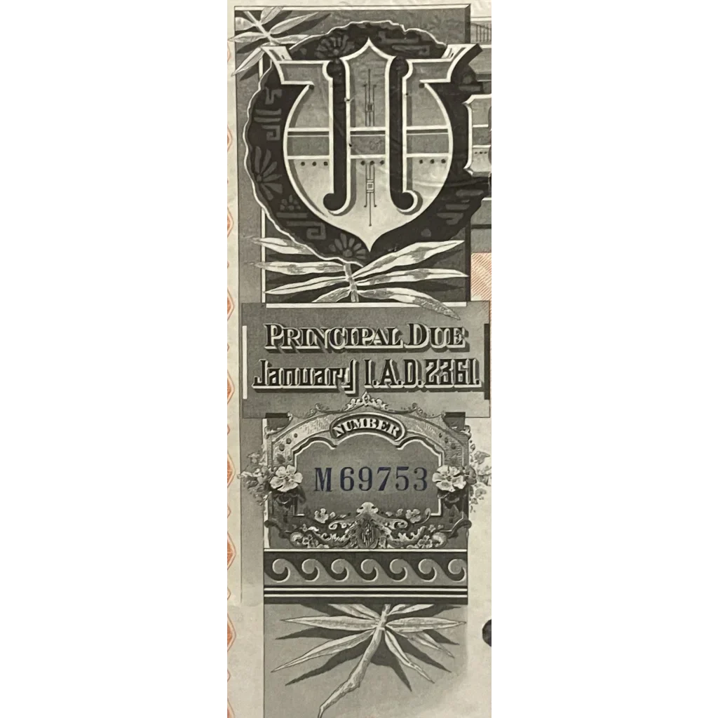 Ornate antique vintage West Shore Railroad ticket with decorative lettering and designs