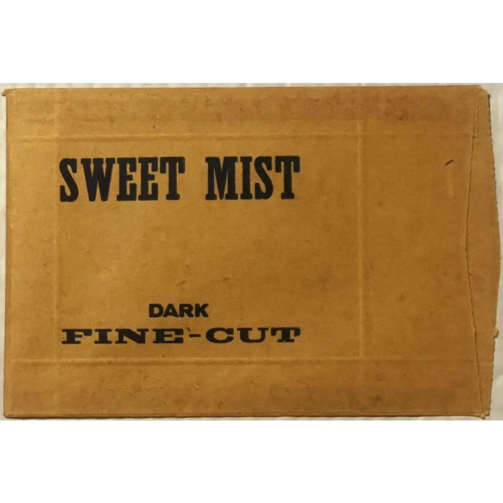 Antique Vintage 1930s - 1940s Sweet Mist Dark Fine Cut Tobacco Bag Detroit MI Collectibles and Gifts Home page Rare
