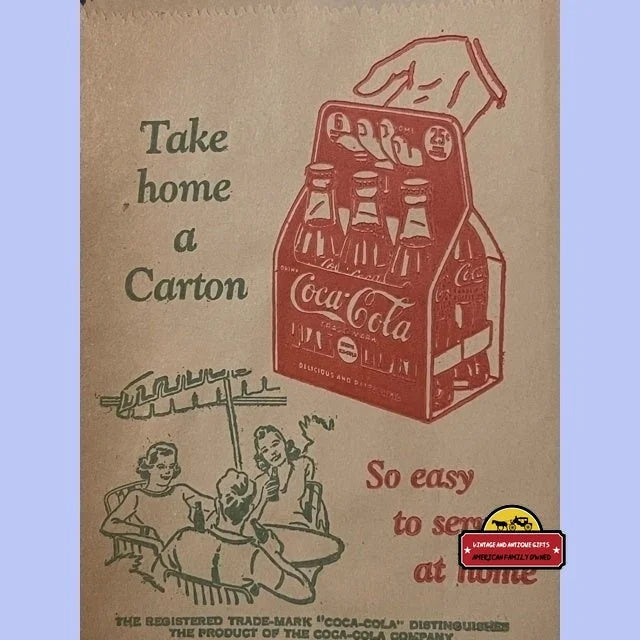 Antique Vintage Coke Coca Cola Soda Bottle Protector Chicago Il 1930s - Advertisements - And Beverage Memorabilia.