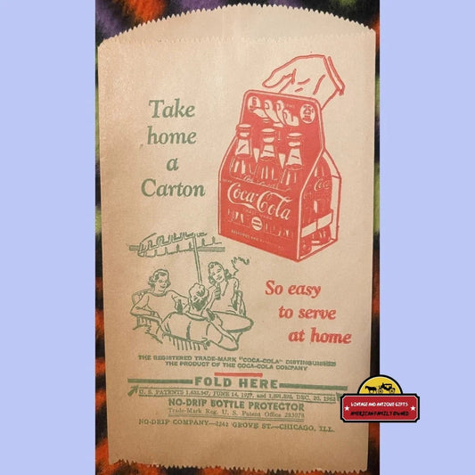 Antique Vintage 1930s Coke Coca Cola Soda Bottle Protector Chicago IL Advertisements and Gifts Home page Rare