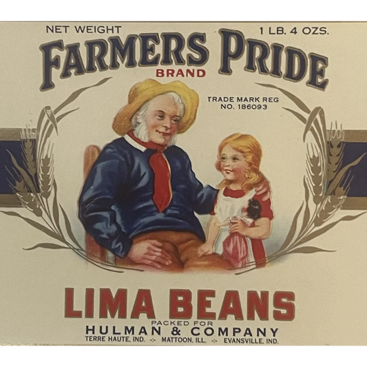 Antique Vintage 1930s 🚜 Farmers Pride Label Indiana and Illinois 👩‍🌾 Decor! Advertisements Gifts Home page