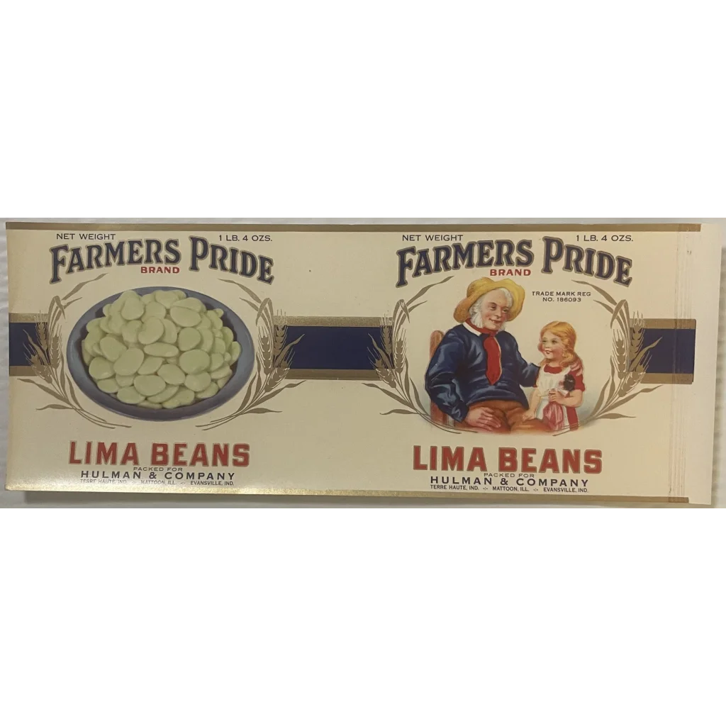 Antique Vintage 1930s 🚜 Farmers Pride Label Indiana and Illinois 👩‍🌾 Decor! Advertisements Food Home Misc.