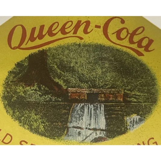 Antique Vintage 1930s 🔥 Queen Cola Label Punxsutawney PA Unique Americana! Advertisements Rare from - Perfect