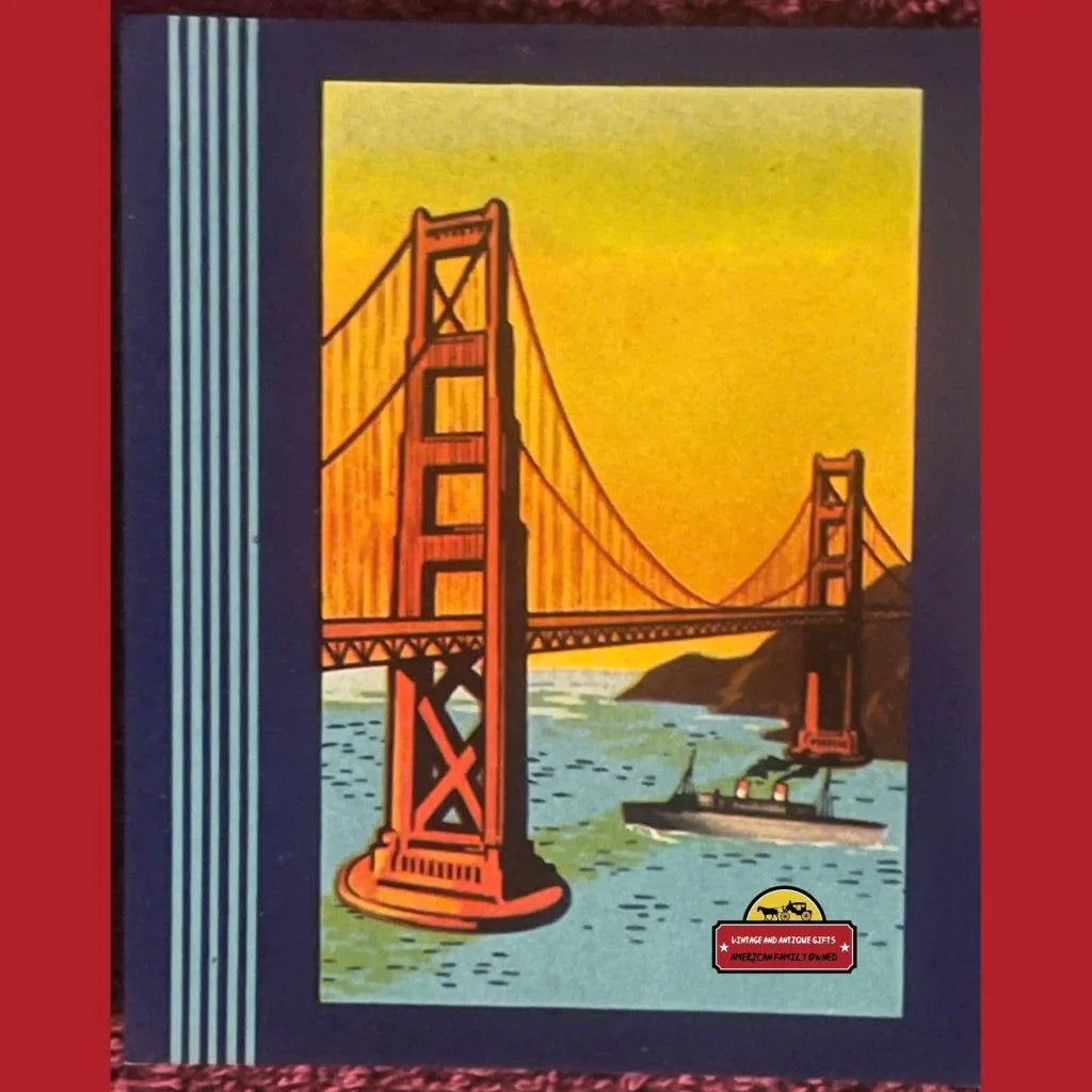 Antique Vintage 1940s Pacific Pride Crate Label San Francisco Ca Bridge Steamship Advertisements Authentic – Add
