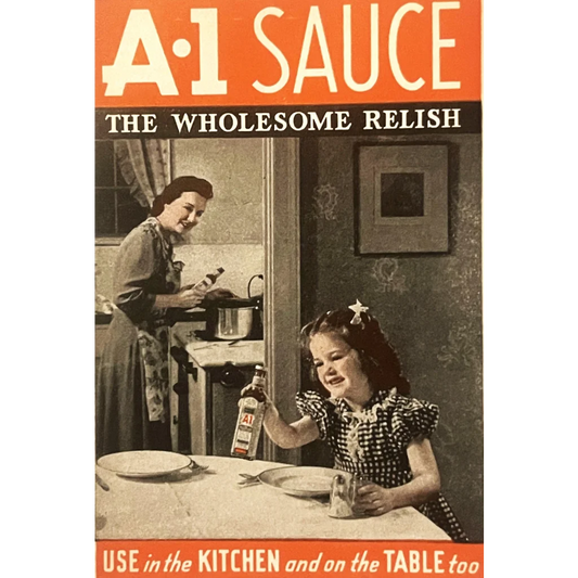 Antique Vintage 1941 A1 Sauce Recipe Pamphlet Hartford CT Amazing Americana! Advertisements Food and Home Misc.