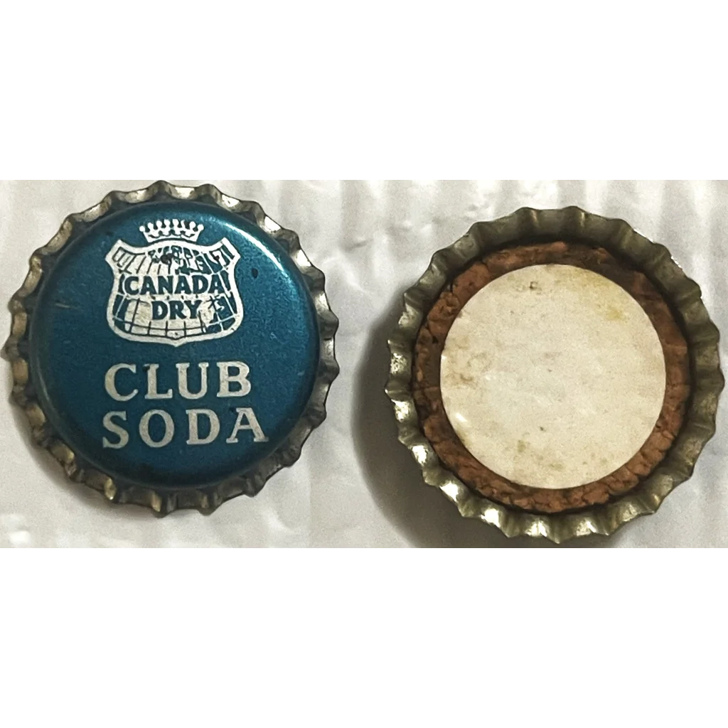 Antique Vintage 1950s Canada Dry Club Soda Cork Bottle Cap Prohibition Staple! Collectibles and Caps Authentic Cap: Era