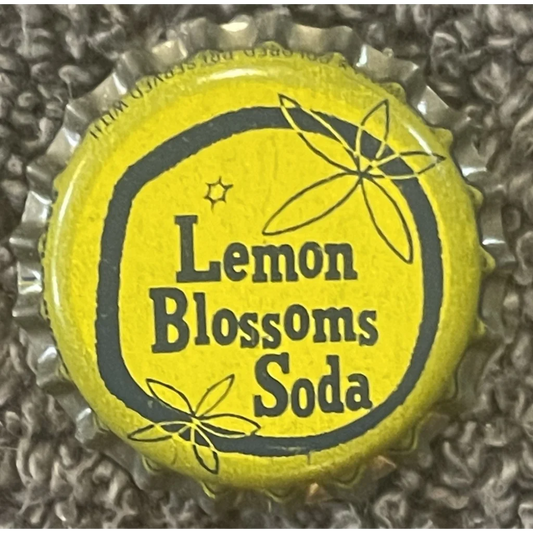 Antique Vintage 1950s Lemon Blossom Soda Cork Bottle Cap St Louis Mo Advertisements and Gifts Home page Bring Shop Charm