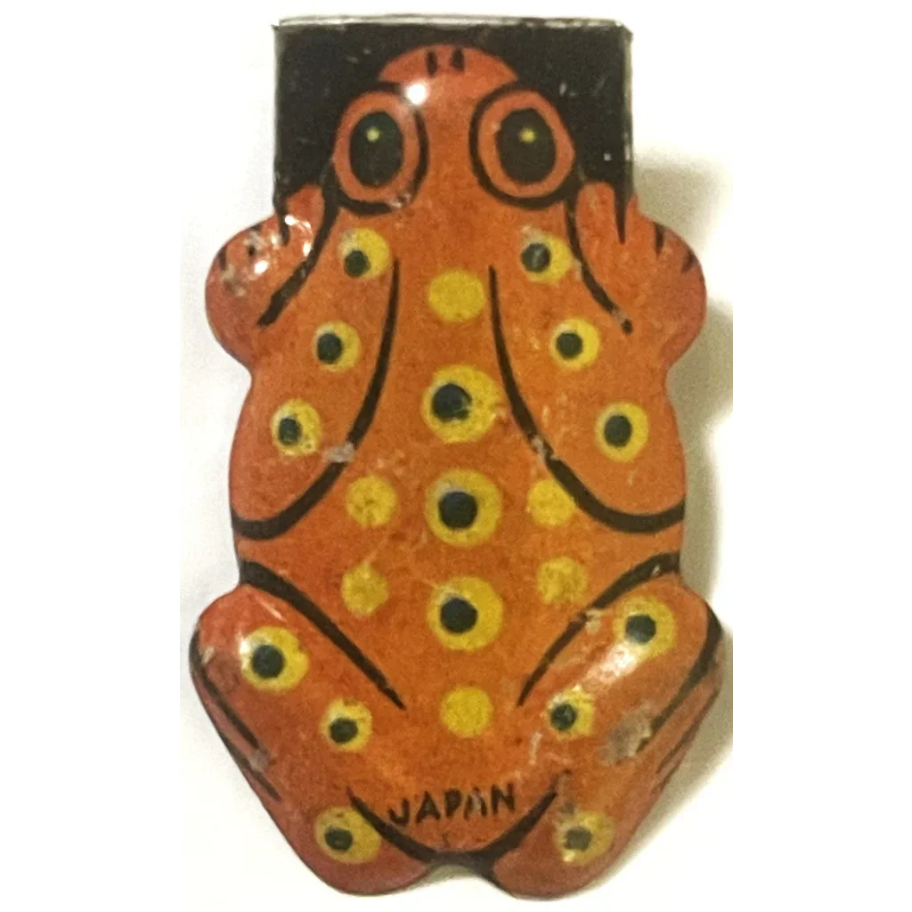 Antique Vintage 1950s Little Spotted Frog Tin Clicker Noisemaker Collectors Toy! Collectibles Clicker: Collectible