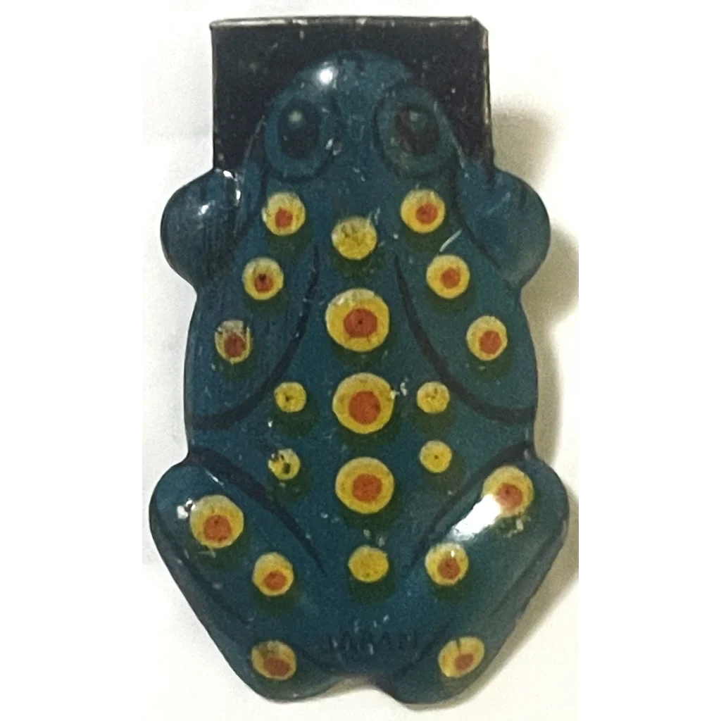 Antique Vintage 1950s Little Spotted Frog Tin Clicker Noisemaker Collectors Toy! Collectibles Unique Toys Clicker: