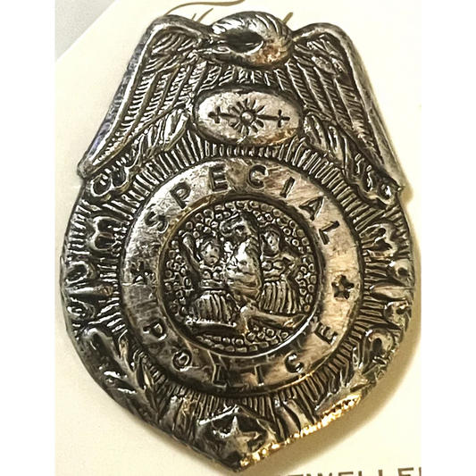 Antique Vintage 1950s Special Police Badge on Original Card Unique Memorabilia! Collectibles and Gifts Home page Rare –