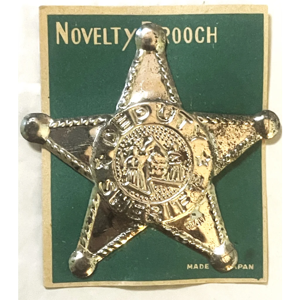 Antique Vintage Combo 1950s Tin Deputy Sheriff Special Police Badge Nostalgia! Collectibles and Gifts Home page Rare &