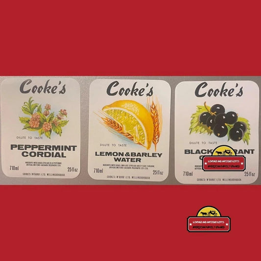 Antique Vintage Cooke’s Combo Labels Wellingborough England 1940s Advertisements Own a Piece of History