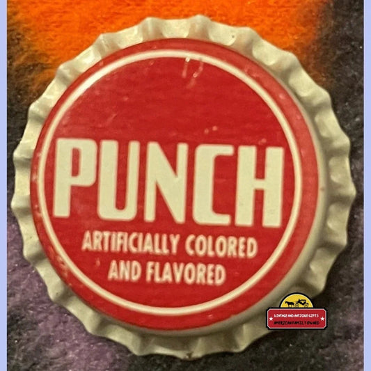 Antique Vintage Punch Cork Bottle Cap Philadelphia Pa 1950s Advertisements Rare Philly: Vibrant Colors & Bold Details!