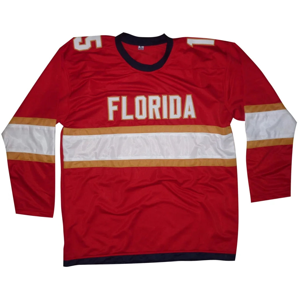 Red Anton Lundell autographed Florida custom hockey jersey
