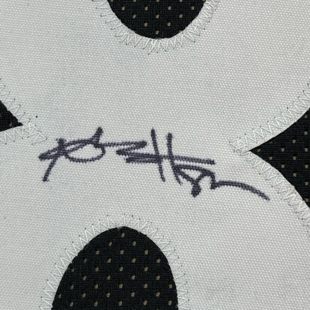 Fabric swatch with black marker signature from Antonio Brown Steelers jersey for your man cave