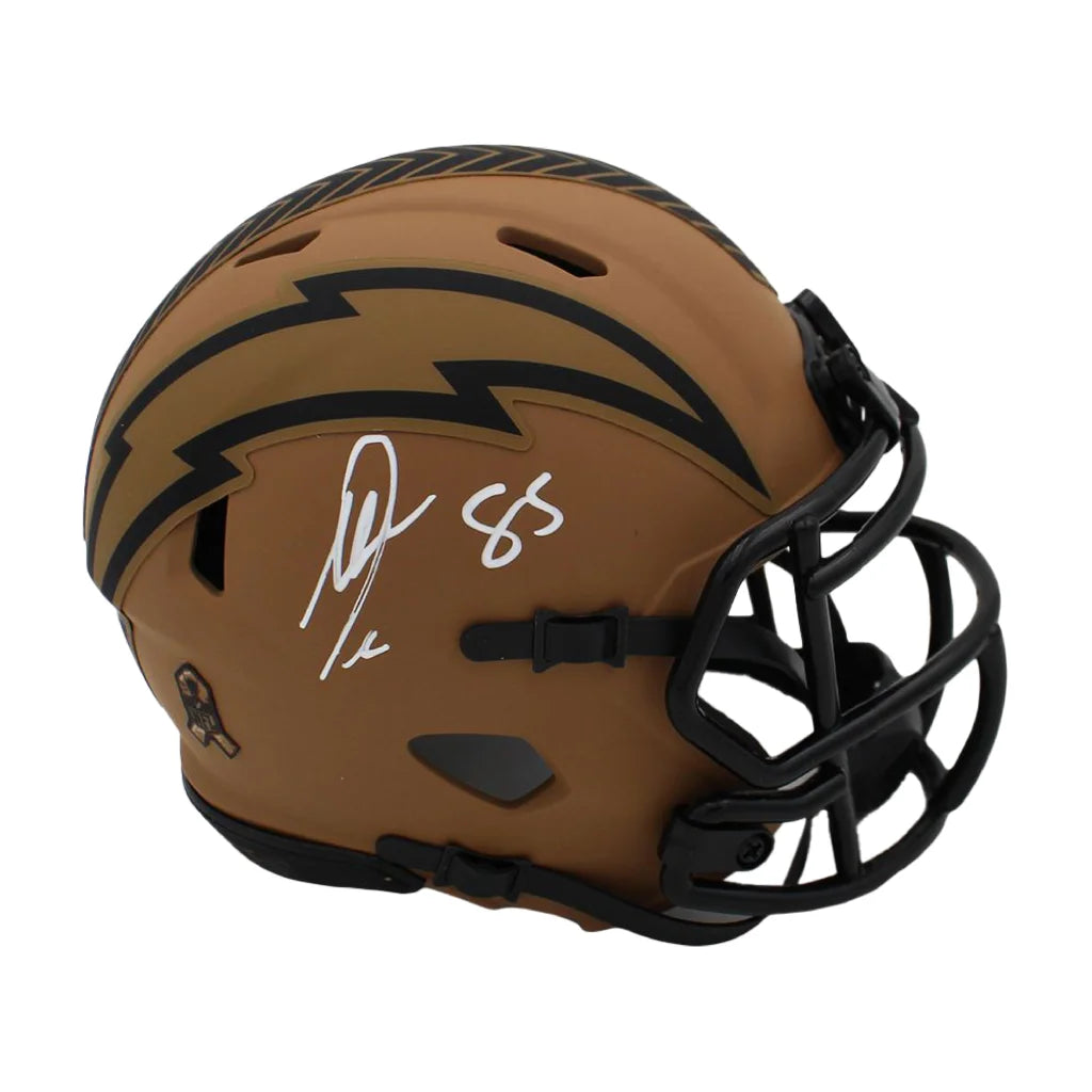 Antonio Gates Signed Mini Helmet with Lightning Bolt Design | Creative Sports | vintageantiquesgifts.com