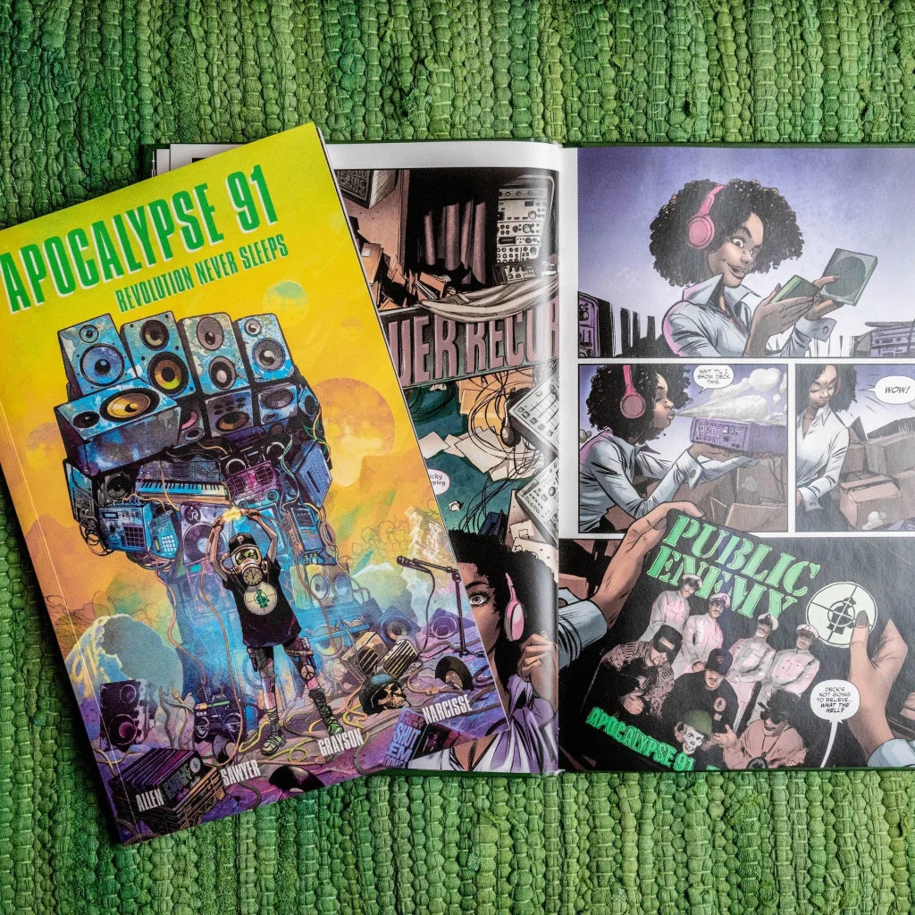 Apocalypse 30th Anniversary Graphic Novel by Evan Narcisse with vibrant comic art