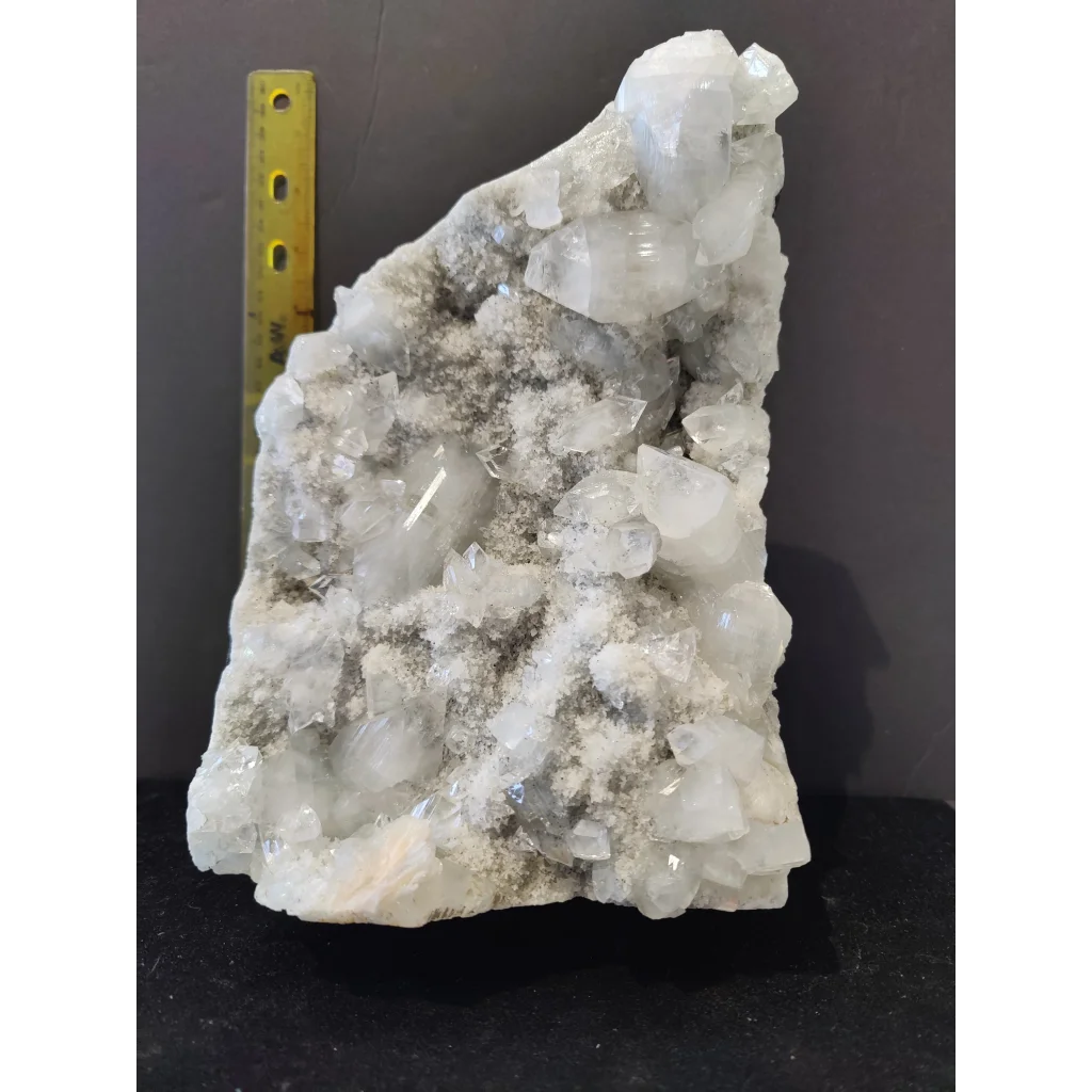 Translucent white quartz Apophyllite cluster 3690g cabinet specimen