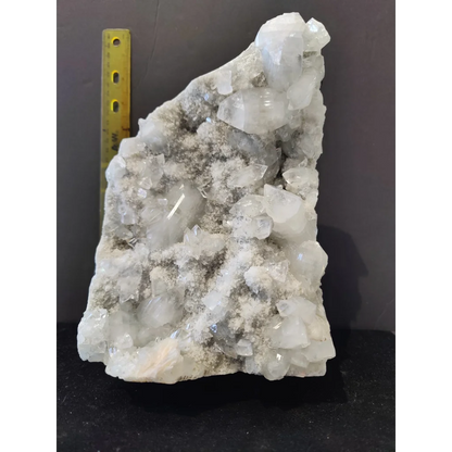 Translucent white quartz Apophyllite cluster 3690g cabinet specimen