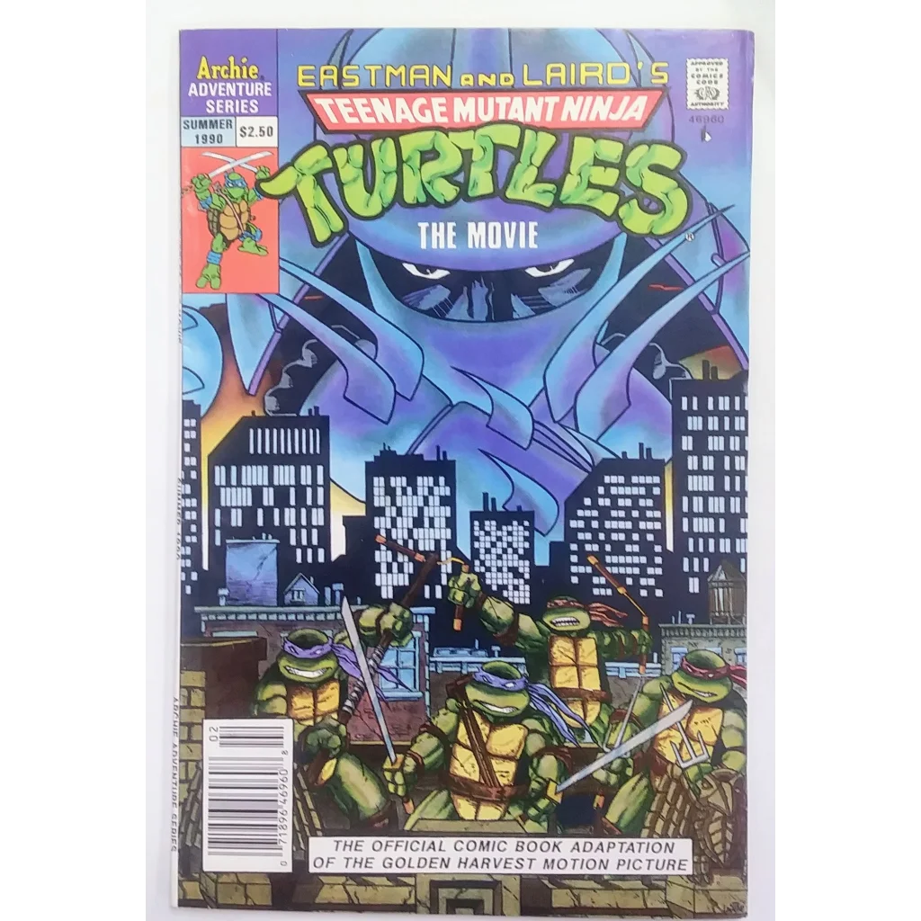 Archie Comics TMNT 1990 movie comic book cover