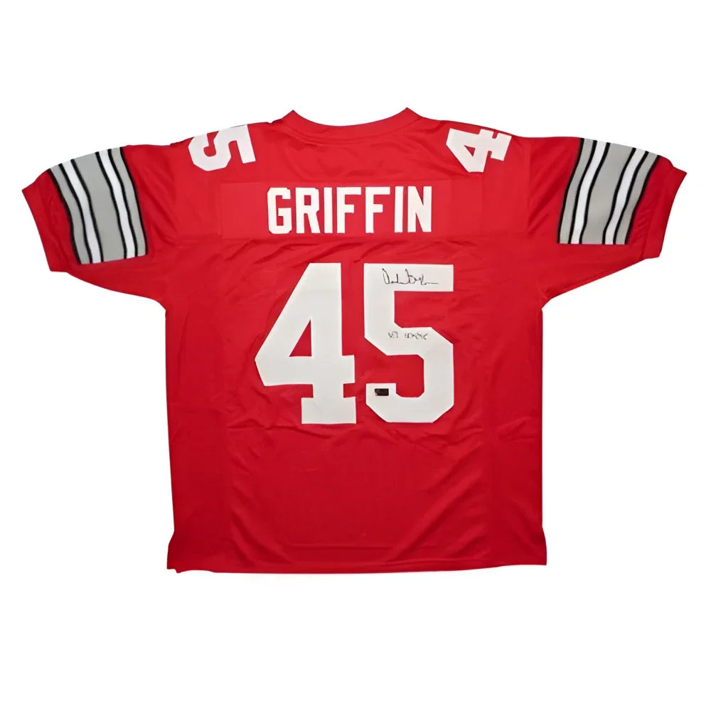 Archie Griffin autographed Ohio State Buckeyes scarlet jersey #45