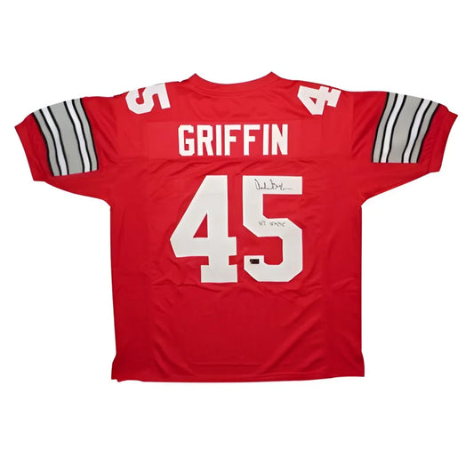 Archie Griffin autographed Ohio State Buckeyes scarlet jersey #45