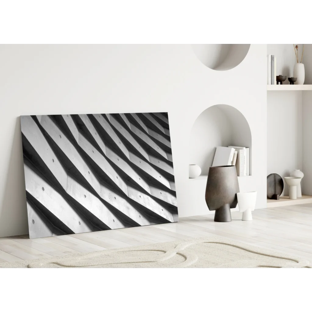 Bold Striped Canvas Wall Art With Modern Geometric Design | Modern Wall Art Decor | vintageantiquesgifts.com