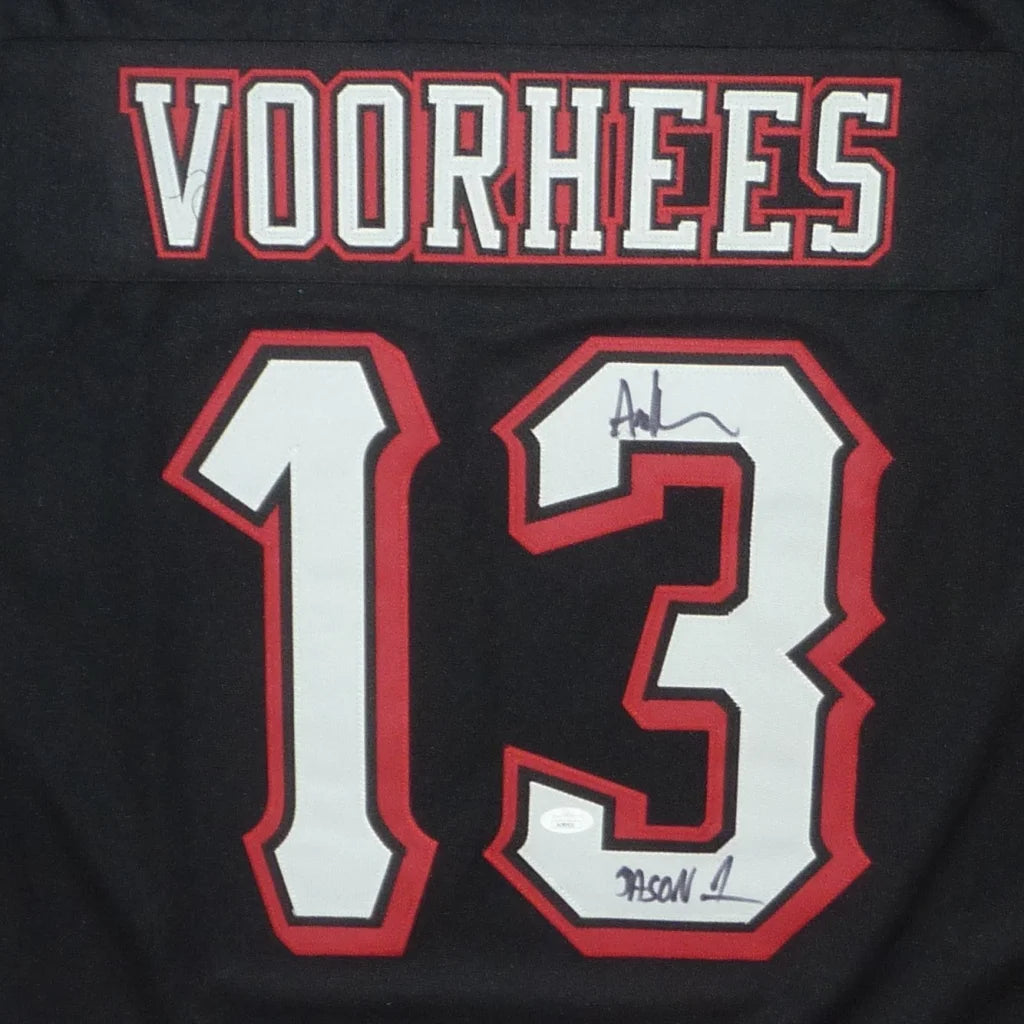 Ari Lehman autographed Jason Voorhees #13 black jersey back, JSA