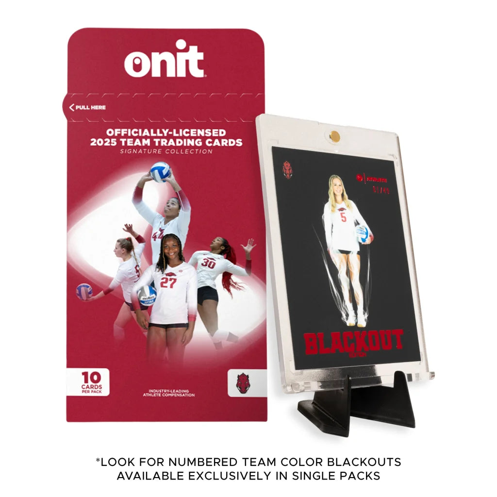 Arkansas Volleyball Trading Cards Single Pack 2025 Onit Team Signature Collection