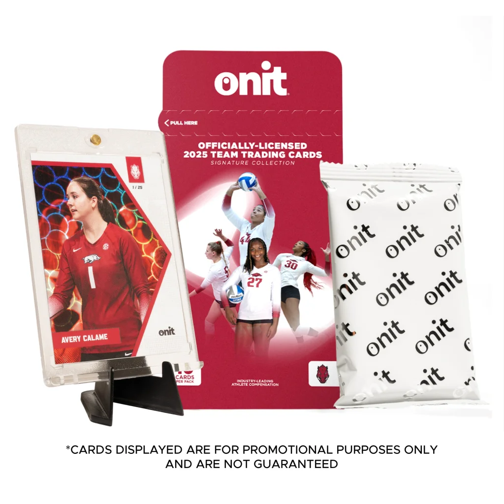2023 Onit Team Arkansas Volleyball Trading Cards Single Pack