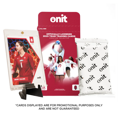 2023 Onit Team Arkansas Volleyball Trading Cards Single Pack
