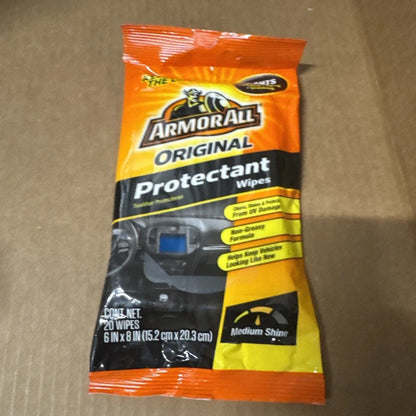 Armor All vehicle protectant wipes, orange black pack, 22 oz