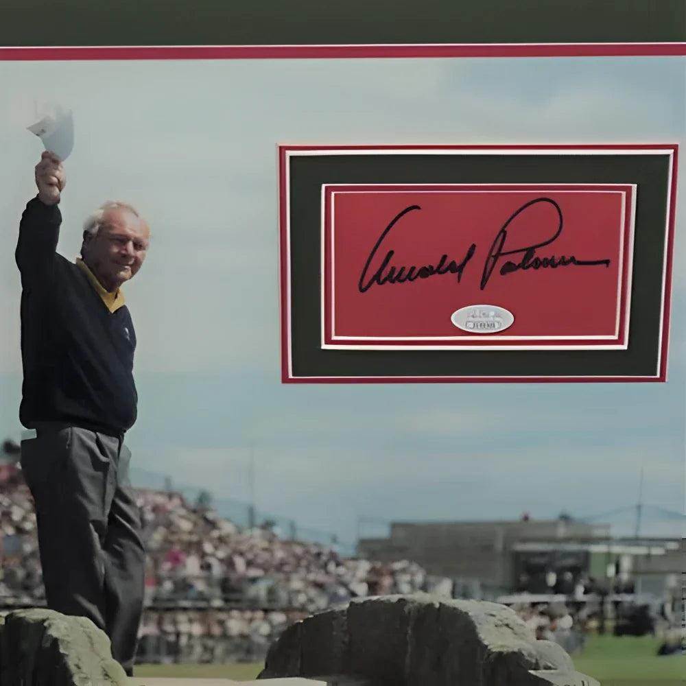 Arnold Palmer autographed 1995 British Open 16x20 photo with matted signature