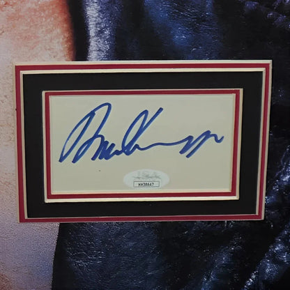 Arnold Schwarzenegger signed Terminator deluxe framed movie poster