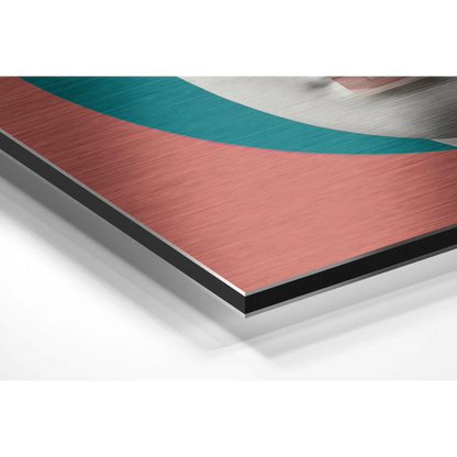 Stunning Brushed Aluminium Dibond Abstract Wall Art | Glass Wall Art Print | vintageantiquesgifts.com