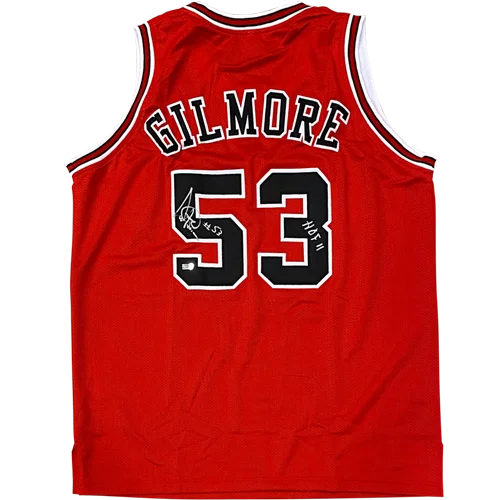 Artis Gilmore autographed red Chicago Bulls jersey #53 HOF 11