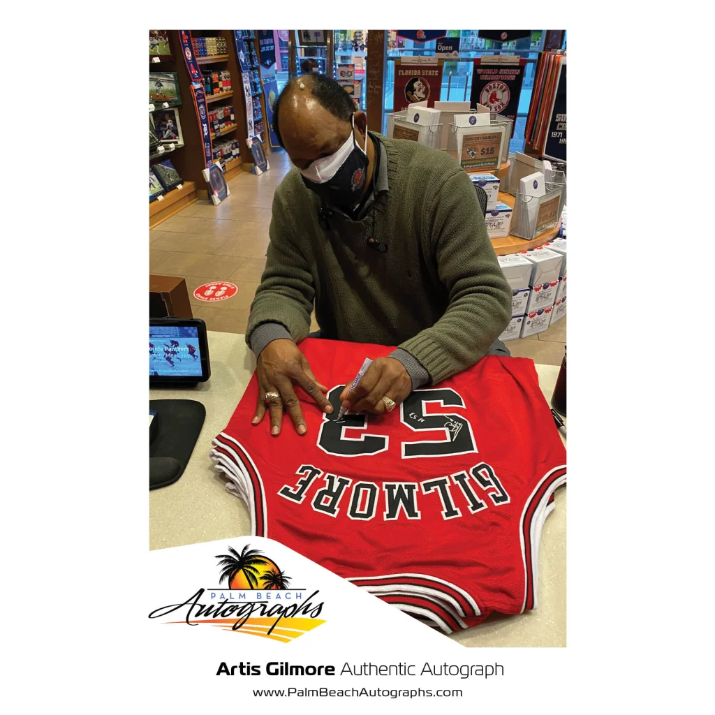 Artis Gilmore autographed red Chicago Bulls jersey with Gilmore 23