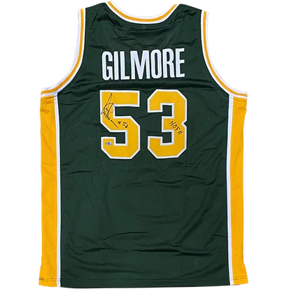 Artis Gilmore autographed green custom jersey #53 with HOF 11, JSA