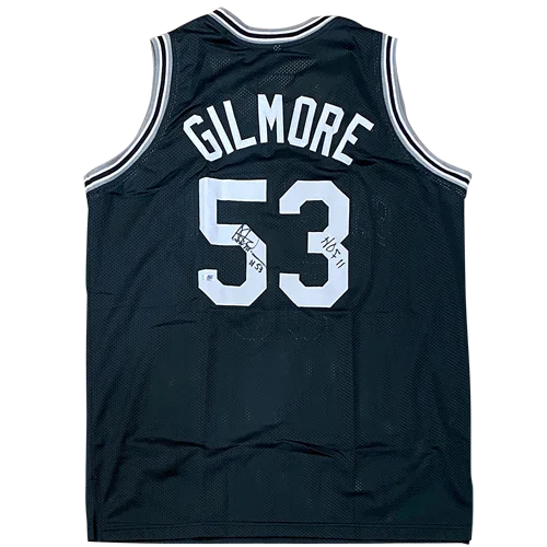 Artis Gilmore autographed San Antonio black mesh jersey with Gilmore 53