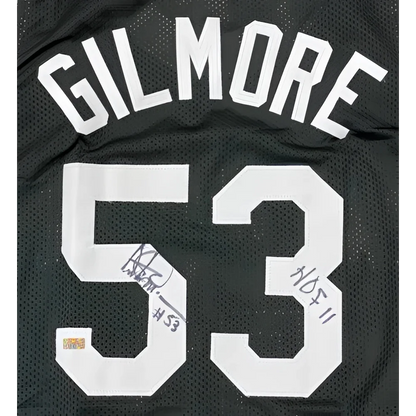 Artis Gilmore autographed San Antonio black mesh jersey with white lettering