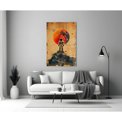 Astronaut Space Explorer Canvas Wall Art Print | Modern Wall Art Decor | vintageantiquesgifts.com