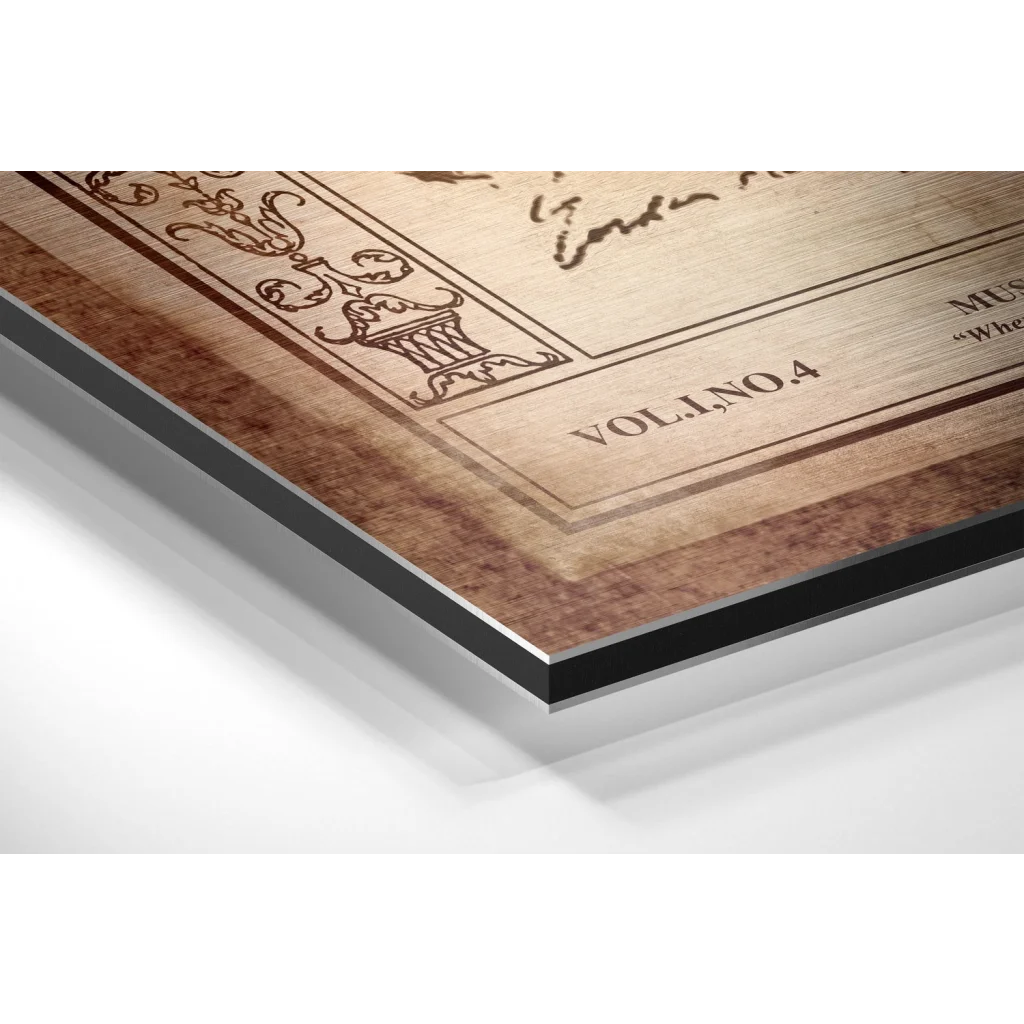 Glass Wall Art Atatürk Brushed Aluminium Dibond Wall Art