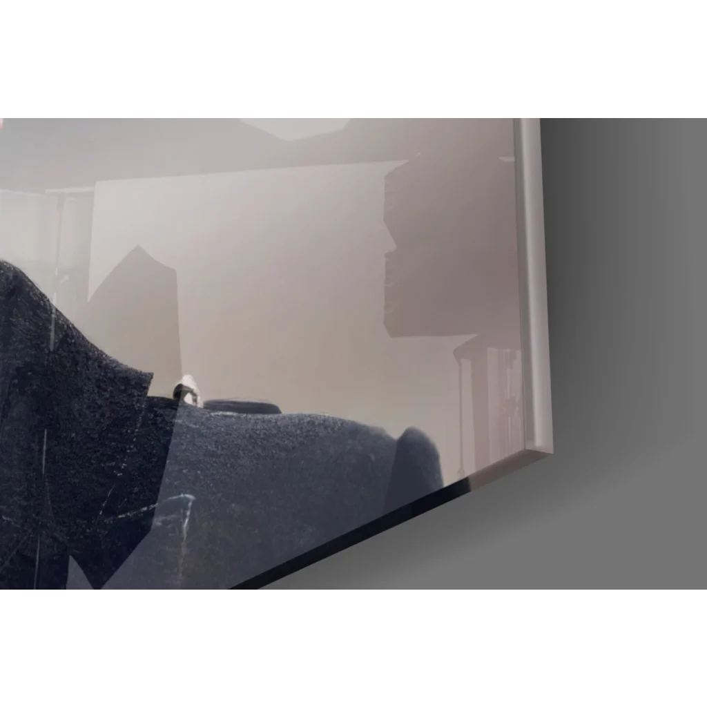 Atatürk portrait wall art print with Turkish flag, black leather jacket vibe