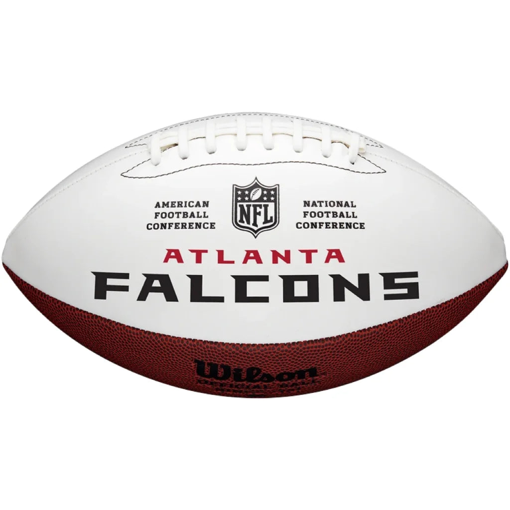 Atlanta Falcons Embroidered Logo Signature Series Full Size Football | Authentic Sports Collectible | vintageantiquesgifts.com