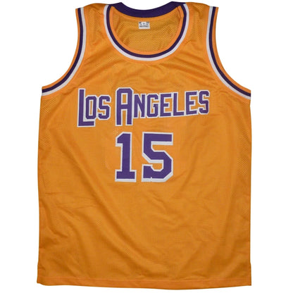 Austin Reaves autographed Los Angeles yellow #15 jersey, private signing