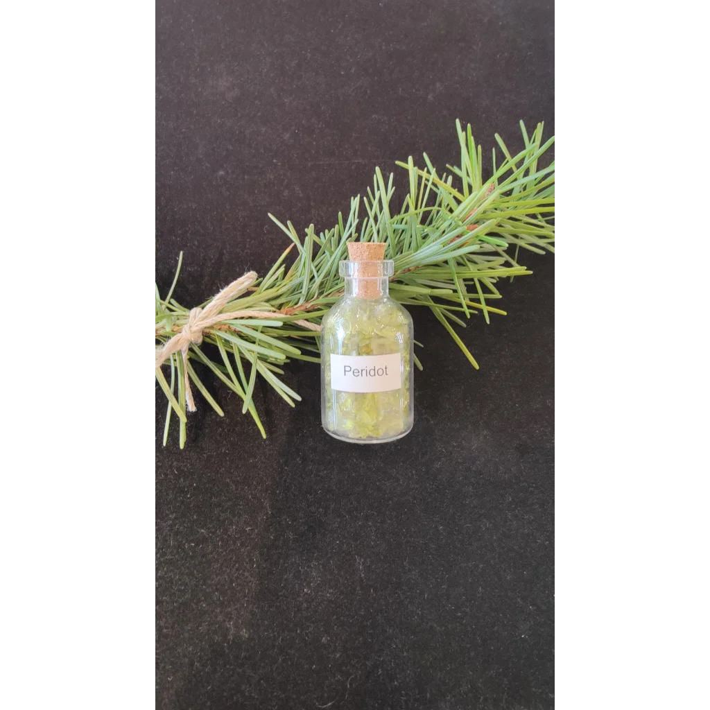 Peridot gemstone bottle from Authentic Brazilian collection