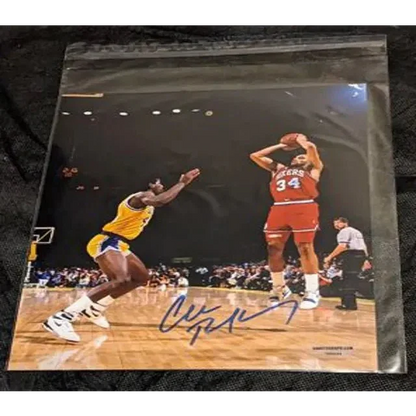 Autographed 8x10 photo of Charles Barkley in action, perfect sports collectible