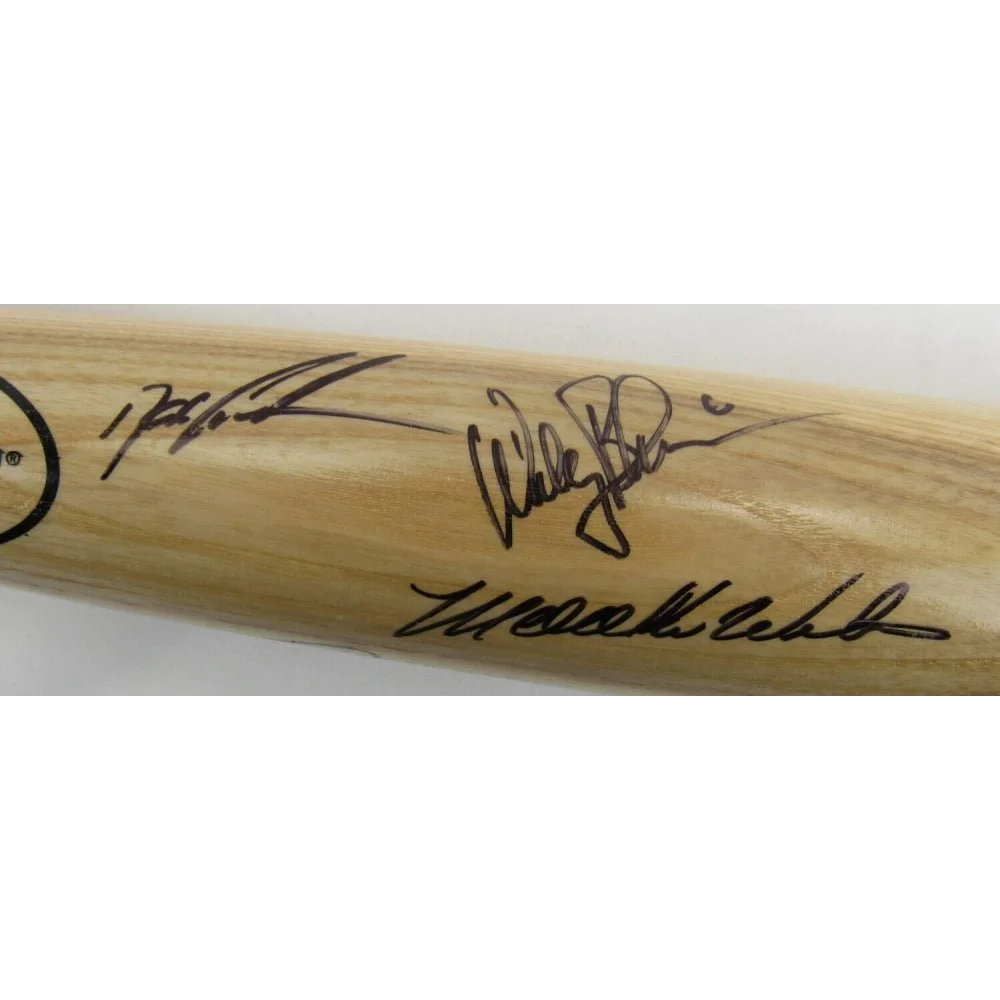 Authentic Doc Gooden signed Louisville Slugger baseball bat with three signatures