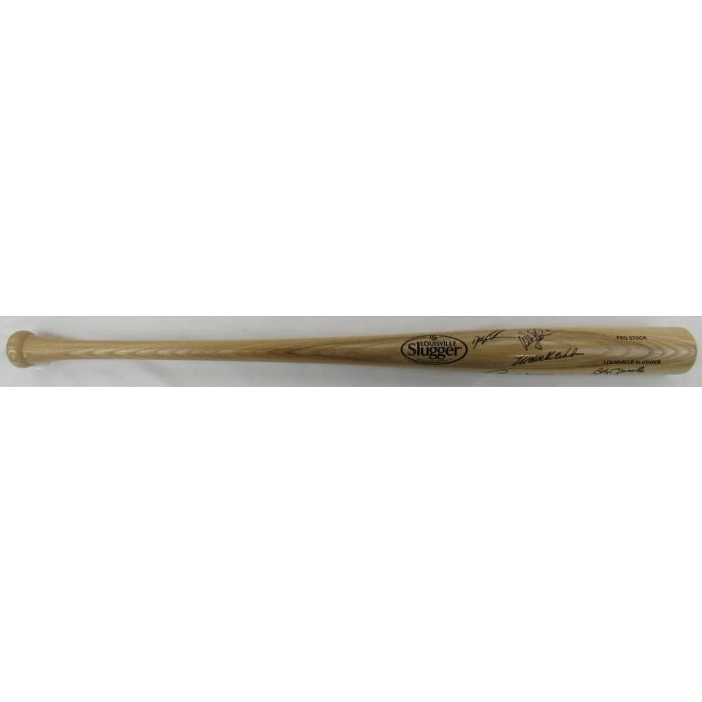 Light-colored Louisville Slugger baseball bat signed by Doc Gooden for collectors