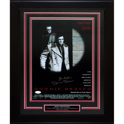 Authentic Donnie Brasco deluxe framed poster signed by Joseph Pistone